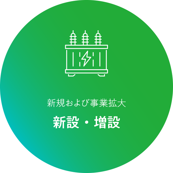 新規および事業拡大「新設・増設」